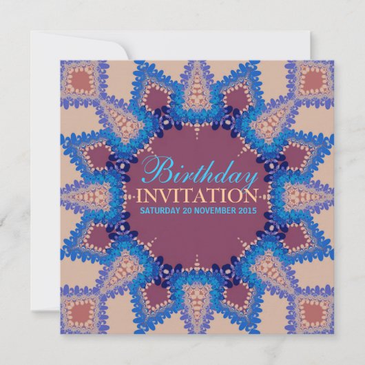 Étoile Bohème Anniversaire / Invitation Spéciale (Devant)