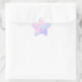 Étoile Boules Pastel sur Sticker Rose Star (Sac)
