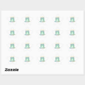 Étoile Brain Not Working Frog Sticker Cute Confused Frog  (Feuille)