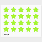 Étoile Bright Chartreuse Green Star Sticker (Feuille)
