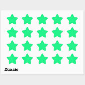 Étoile Bright Green Star Sticker (Feuille)