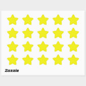 Étoile Bright Yellow Star Sticker (Feuille)