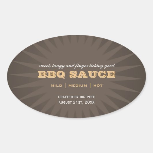 Étoile brune occidentale éclat cuisine autocollant (Devant)