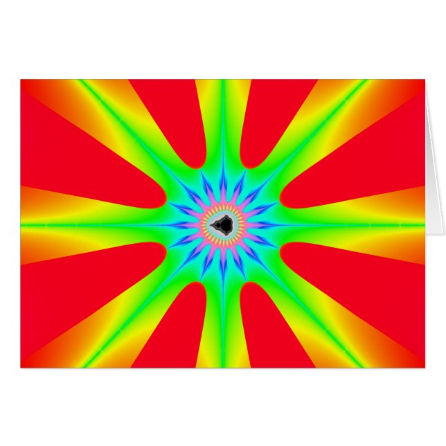 Étoile - Carte Fractale (Devant horizontal)