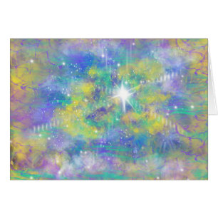 Étoile céleste de Noël Art chrétien Citation de la