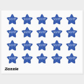 Étoile Classe de Sticker Blue Star 2017 par Janz (Feuille)