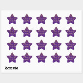 Étoile Classe d'or violet de 2017 Sticker de graduation (Feuille)