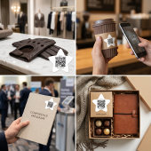 Étoile Custom QR Code Star Shaped Sticker 