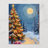 Étoile d'arbre de Noël Joyeux Noël Carte de vacanc (Devant)