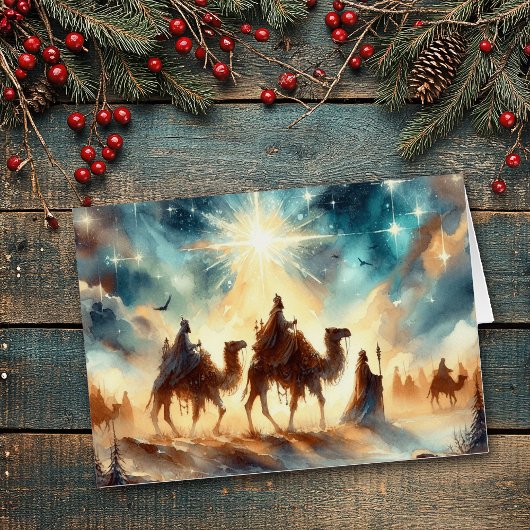 Étoile de Bethléem avec Magi après Noël