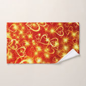 Étoile de coeur d'or (Serviette à main)