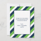 Étoile de David Carte de remerciements - Garçon (Dos)