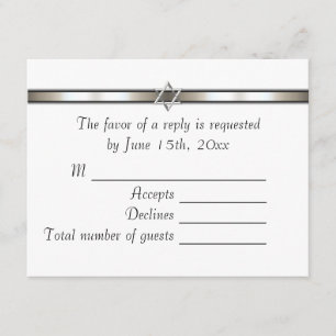 Étoile de David de couleur RSVP