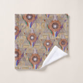 'Etoile de David' en cuir et daim (Gant de toilette)