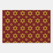 Étoile de David Enveloppement Papier à feuille pla (Devant 3)