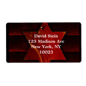 Étoile de David étiquette (Devant)