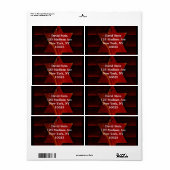 Étoile de David étiquette (Feuille entière)