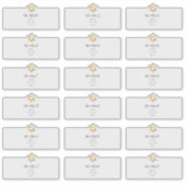 Étoile de David Étiquette de adresse invité (Devant)