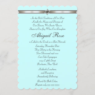 Étoile de David Invitation Bat Mitzvah de n'import