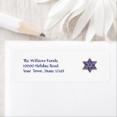 Étoile de David Retourner les étiquettes d'adresse (En situation)