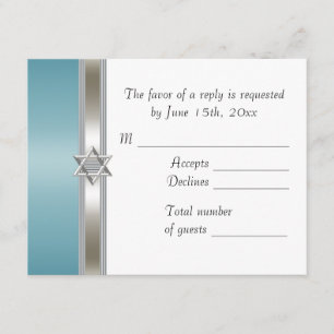 Étoile de David sarcelle RSVP