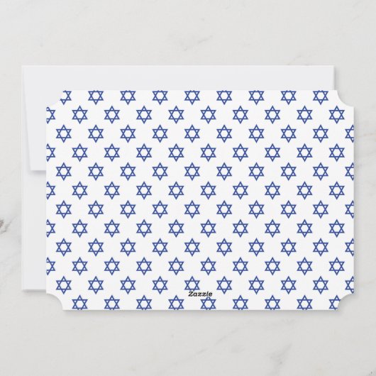 Etoile de David Shine Bright Hanoukka bleu vacance (Dos)