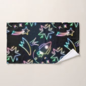 étoile de fusée néon (Serviette à main)