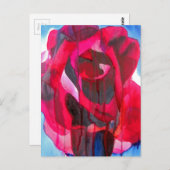 Etoile de Holland modern roos originele kunst Briefkaart (Voorkant / Achterkant)