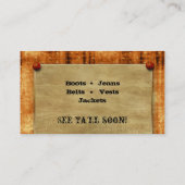 Étoile de Jean de denim de rouille de carte de (Dos)