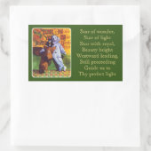 ÉTOILE DE L'ÉMERGENCE Stickers Rectangle Vert (Sac)