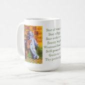 ÉTOILE DE L'ÉMERVEILLE Tall White Mug (Devant gauche)