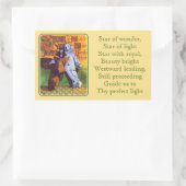 ÉTOILE DE L'ÉTONNEMENT Stickers Rectangle or (Sac)