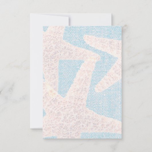 Étoile de mer blanche et numéro de table de plage  (Dos)