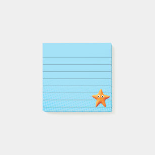 Étoile de mer de dessin animé mignonne Post-it lig