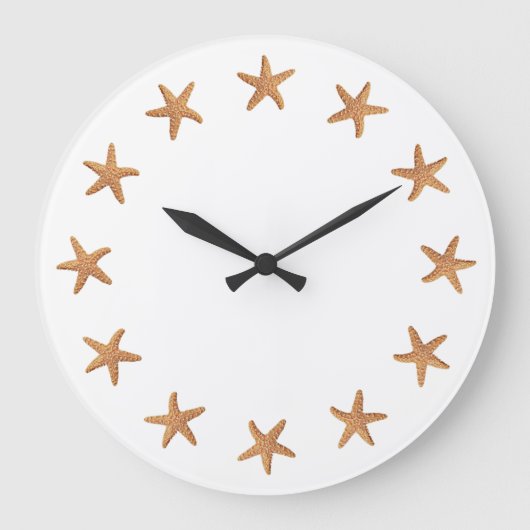 Étoile de mer en sucre, Horloge à fond blanc (Recto)