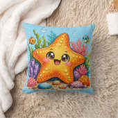 Étoile de mer mignonne Coussin Kawaii (Couverture)