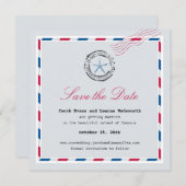 Étoile de mer moderne faire-part de mariage par av (Devant / Derrière)