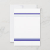 Étoile de mer nautique - Invitation de réception (Dos)