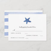 Étoile de mer | Ocean Wedding RSVP (Devant / Derrière)
