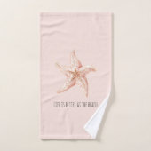 Étoile de mer pêche mieux à la plage (Serviette à main)