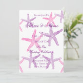Étoile de mer rose violet Invitation Thunder_Cove (Debout devant)