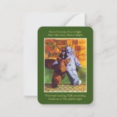 ÉTOILE DE MERVEILLE 3.5x2.5 Carte plate avec note (Devant)