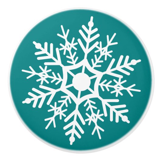 Étoile de neige - Bouton de tiroir (Devant)