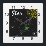 Étoile de Noël<br><div class="desc">Christmas starry night design made of drawing of Milky Way of colorl stars. Merry Christmas and Happy New Year ! Let the Health,  Love and Prosperity be with you and yours ! Square format products and souvenirs. You can change the image and the text star.</div>