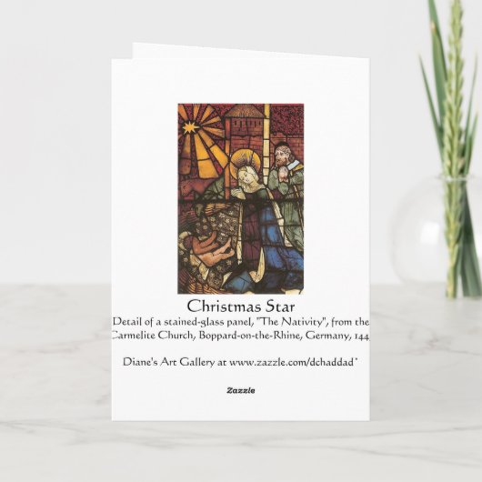 Étoile de Noël - Carte (Dos)