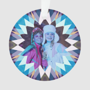 Étoile de Noël personnalisée bleue violette Photo