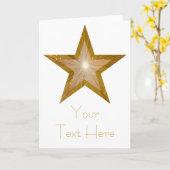 Étoile d'or verticale blanche de carte des "vos (Fleur jaune)