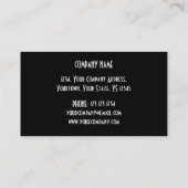 Étoile dos d'or de noir de carte de visite "de (Dos)