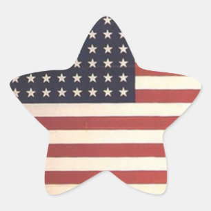 Étoile Drapeau étoilé - Sticker
