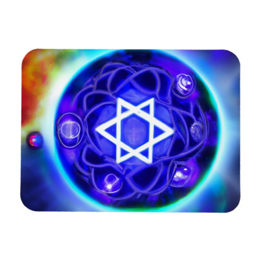 Étoile du nouvel âge de David Magnet (Horizontal)